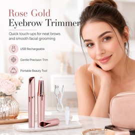 Electric Eyebrow Trimmer for Women – Portable Facial Hair Remover for Brows, Upper Lip & Touch-Up Grooming