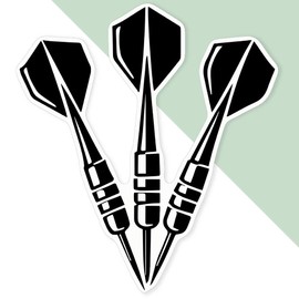 Extra Large 460mm 'Darts Set' Permanent Sticker Decal for Cars/Windows/Bins/Walls (DW00120307)