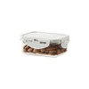Lock&amp;Lock Antibacterial Bisfree Stackable Rectangular 350ml Light Gray (LBF806) / 락앤락 항균 비스프리 스테커블 직사각 350㎖ 라이트 그레이 (LBF806)