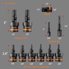 Crosstar 11PCs 3/8" & 1/2" Drive Impact Torx Swivel Socket