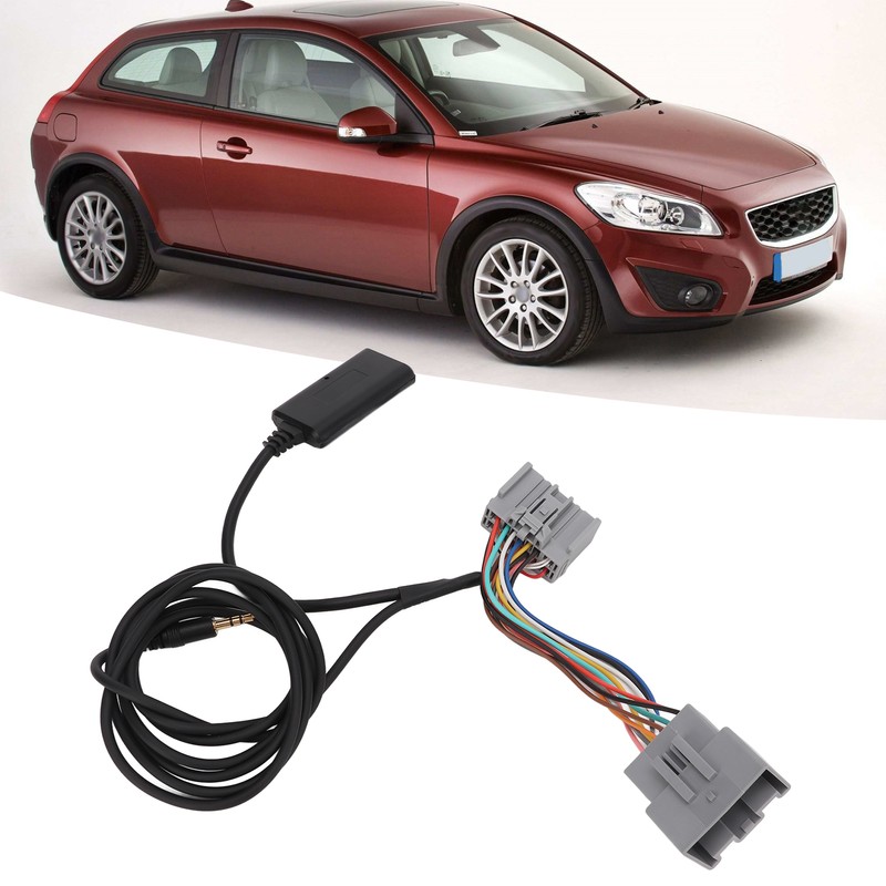 Car Bluetooth AUX Module Wireless Black Radio Adaptor Replacement for