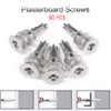 50 Pcs Self-Drill Plasterboard Fixings, 13mm x 42mm Heavy Duty