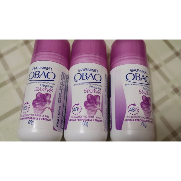 DEODORANT ANTIPERSPIRANT OBAO FRESCURA SUAVE (PACK 3) NO ALCOHOL