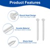 sourcing map 10Pcs Small Hardware Nails, 3D x 1-1/4" 304