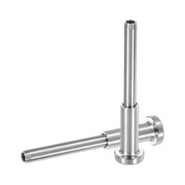 sourcing map 5 Pcs Invisible Cable Railing Kit, 1/8" 316 Stainless Steel Invisible Receiver and Swage Stud End Swage Tensioner for Deck Railing, Stairs, Wood Metal Post, Silver