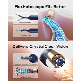 BEBIRD Ear Cleaning Camera Wax Removal Tool kit, Flexible Ear Scope Otoscope Camera Light, Visual Ear Picker Wireless Earwax Remover Tweezers for Adults & Kids
