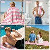 AOOWU Beach Towel 160 x 90 cm, Microfibre Bath Towel,