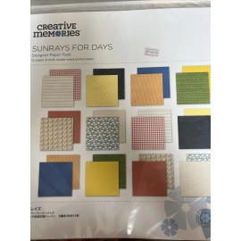 Creative Memories - Sunrays For Days Designer Paper Pack - New Scrapbook Summer
