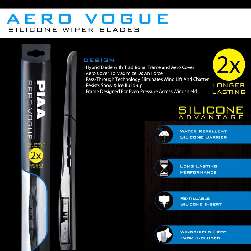 Piaa 96155 Aero Vogue Silicone Wiper Blade - 22"" 550mm
