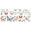 RoomMates RMK3263SCS Lisa Audit Butterfly Quote Peel and Stick Wall