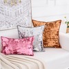 HERAYLI Premium Series, Crushed Velvet Throw Pillow Covers, Luxury Thick