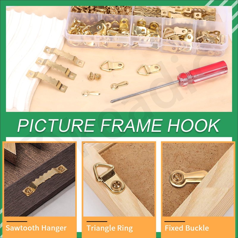 Keadic Picture Hanging Assortment Kits Frame Hanging Screws for Hanging