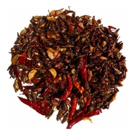 100 G Chapulines Ajo Y Chile Oaxaqueños Grandes Al Vacio