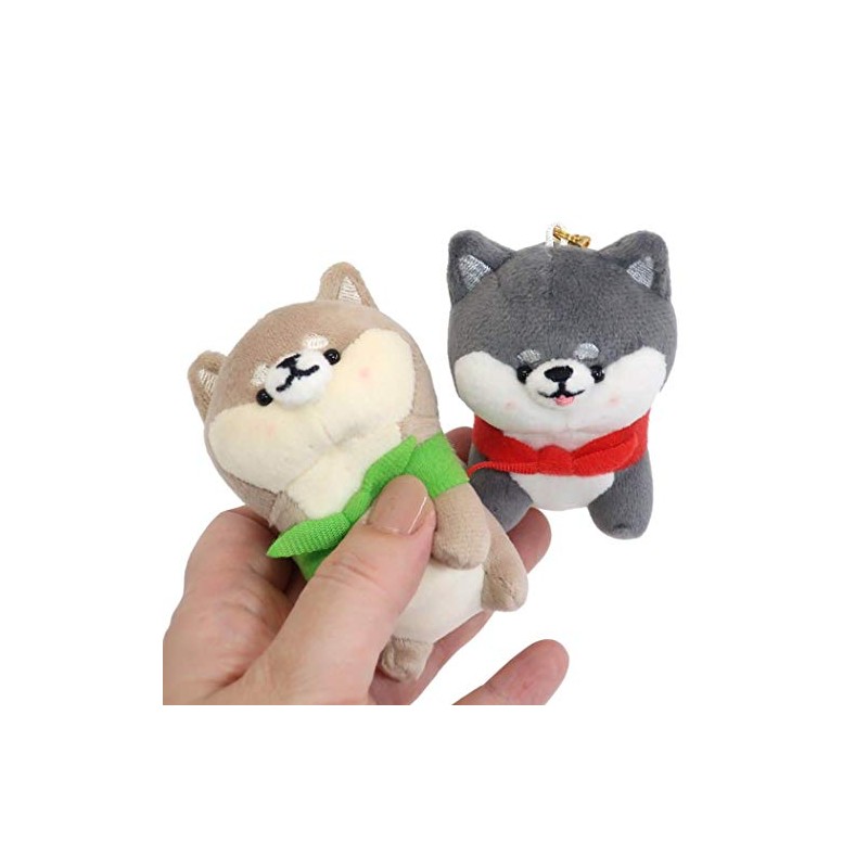 Mascot Key Holder [Nico Nui Pair Plush Ball Chain] Shiba