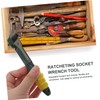Tofficu Ergonomic Quick Ratchet Wrench 1/4 Drive Ratchet Flex Head