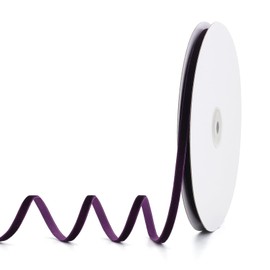 Pieaary Purple Velvet Ribbon 1/4" x 20Yd,Great for Gift Wrapping,Hair Bows Making, Wreaths,Wedding and Christmas Party Decoration(Purple 1/4")