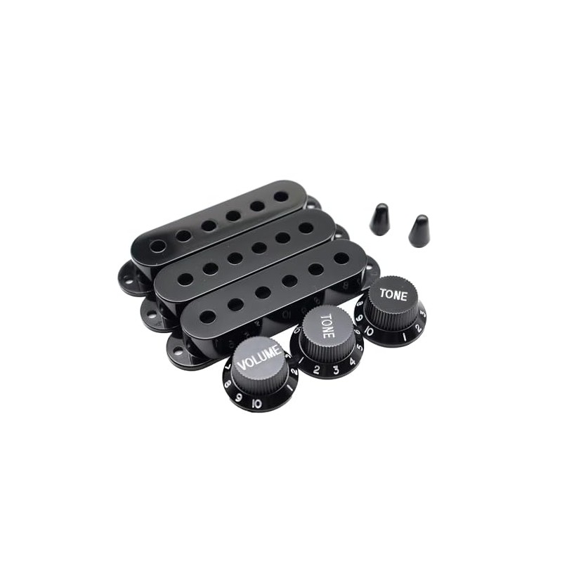 XIYANGJUAN ST Strat Guitar 3 Single Coil Pickup Covers Knobs