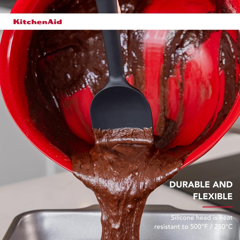 KitchenAid Soft Grip Spoon Spatula - Charcoal Grey