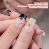 12 Blatt Schleifen Nagelstickers, 3D Bögen Nagelaufkleber Selbstklebend Nail Art