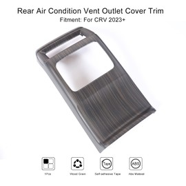 AntBooBoo for Honda CRV 2023 2024 2025 Central Control Rear Seat Air Vent Cover, for CR-V LX, EX, EX-L, Sport, Sport-L Hybrid, Touring, Luxury Interior Accessories Upgrate Air Outlet Trim- Wood Grain