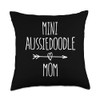 Love Aussiedoodle Gifts Mini Aussiedoodle Mom Throw Pillow, 18x18, Multicolor