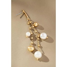 Anthropologie NWT Anthropologie Prairie Pearl Elegant Drop Earrings SRP $44