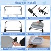 Midollarle Bedside Cat Bed, Foldable Cat Bed Attaches to Bed