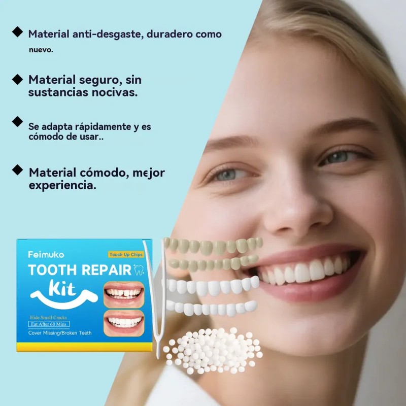 Perlas Reparación Dientes Postizos Dientes Gránulos