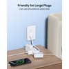 TROND Flat Outlet Extender with 6 Inch Cord - 3