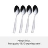 Viners Everyday Purity 18/0 4pce Dessert Spoon, Stainless Steel