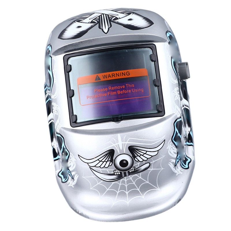 Auto Darkening Welding Helmet 93x43mm Large View Screen 2 Sensors