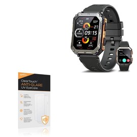 BoxWave Screen Protector Compatible With Meoonley Military Rugged Smartwatch (1.83 in) - ClearTouch Anti-Glare Anti-UV EyeCare (2-Pack), Filters out Harmful Blue Light Reduce Fatigue
