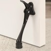 6 Inch Black Kick Down Door Stoppers for Bottom of