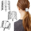 Ponytail Buckle Hair Cuff Metal Dress Up Hair Ring,3Pcs Ponytail