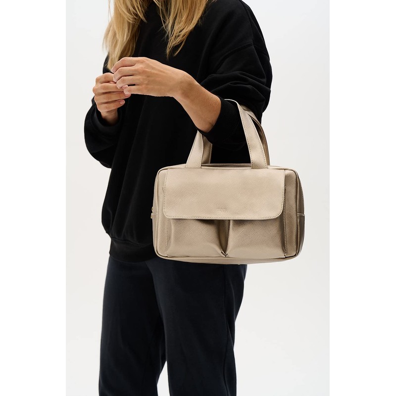Victoria Green 'Iris' Carry All Wash Bag in Gold