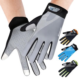 [.West] Trekking Gloves, Smartphone, Climbing, Trails, Climbing, Running, Hiking, Gloves, Climbing, Camping, Outdoors, Climbing, Motorcycling, Cycling, Jogging, Climbing, Work Gloves (Gray, S)