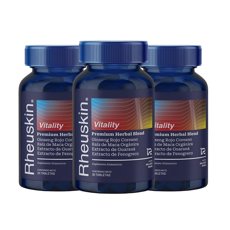 Vitality 3 Pack (Raíz de Maca + Ginseng Rojo Coreano