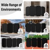 4 Panels Safety Barricade,7.8FT Removable Foldable Security Gates Barrier with