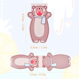 Pack of 12 Magnetic Bookmarks, Animal Bookmarks, Magnetic Reading Accessories, Party Bags, Children's Birthday, Small Gifts for Boys and Girls
