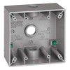 Sigma Engineered Solutions 14350 1/2-Inch 3 Hole 2-Gang Weatherproof Box,