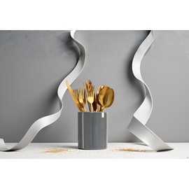 SIEBOLD Cutlery Holder Dining Large Spoon Holder for Home Office Desktop