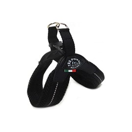 Tre Ponti Fibbia Small Dog Mesh Harness, 4 cm, Black
