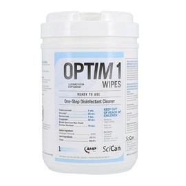 Scican W10X10 Optim 1 Disinfectant Wipes 10" X 10" 60/Pk
