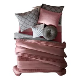 Vianney Juego De Edredon Bordado + Accesorios Individual Vianney