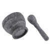 Mortar and Pestle, Grinding Bowl with Rod Hammer, Sauce, Garlic