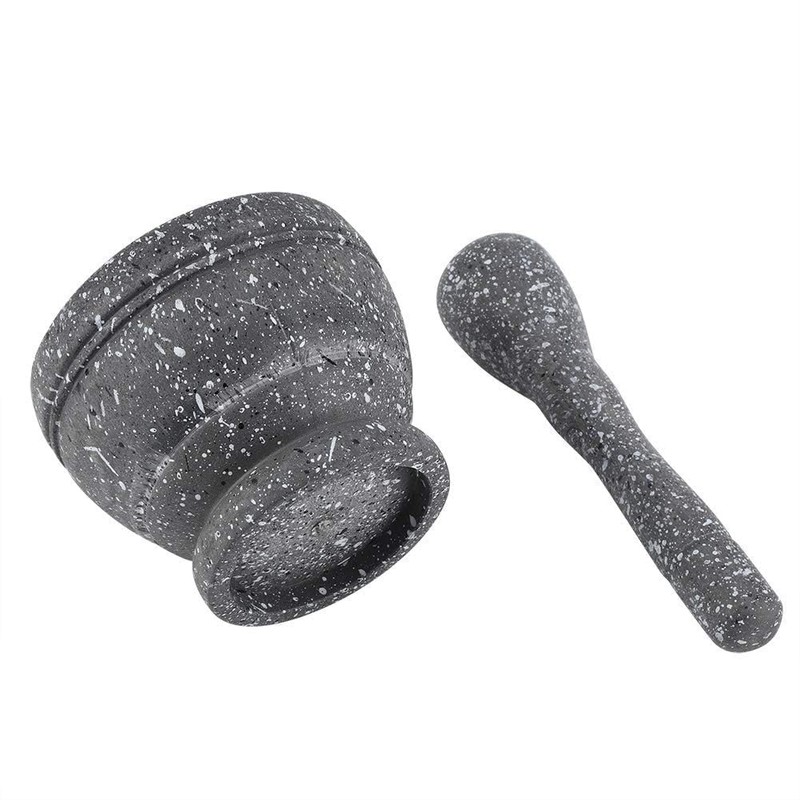 Mortar and Pestle, Grinding Bowl with Rod Hammer, Sauce, Garlic