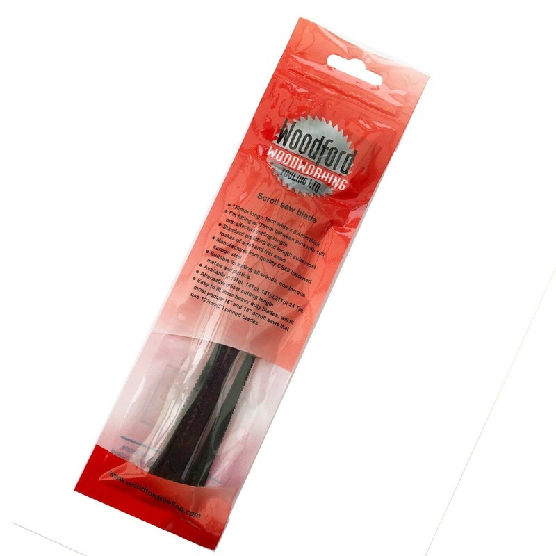 10 x Scroll Saw Blades Pinned 21 TPI 130mm long