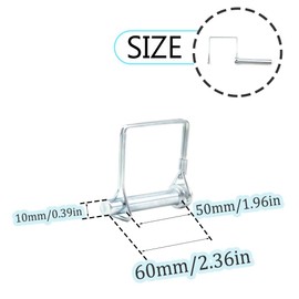 Hocansen Pack of 5 Folding Cotter Pins, 6 x 50 mm, One Cotter Pin, Rectangle, Carbon Steel Cotter Pins, Top Link Bolt, Shaft, Square Locking Pin, Locking Pin, Clutch Pins for Farm Trailer (10 x 60