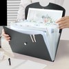 DoocliB Document File, a4, 13 Pockets, Portable, Expanding File Folder,