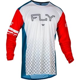 Fly Racing Rayce MTB/BMX Bicycle Jersey (Red/White/Blue, Youth Large)